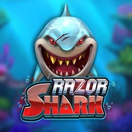 Logo of Razor Shark from Push Gaming at VeloBet Casino