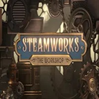 Steamworks The Workshop slot logo by Peter & Sons at VeloBet CasinoSteamworks The Workshop
