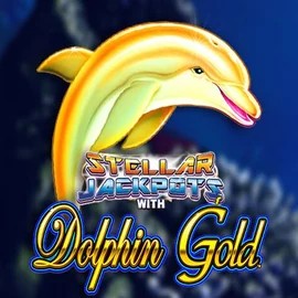 Logo of Dolphin Gold with Stellar Jackpots from Lightning Box Game at VeloBet Casino