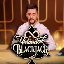 Logo of Unlimited Blackjack from Ezugi at VeloBet Casino